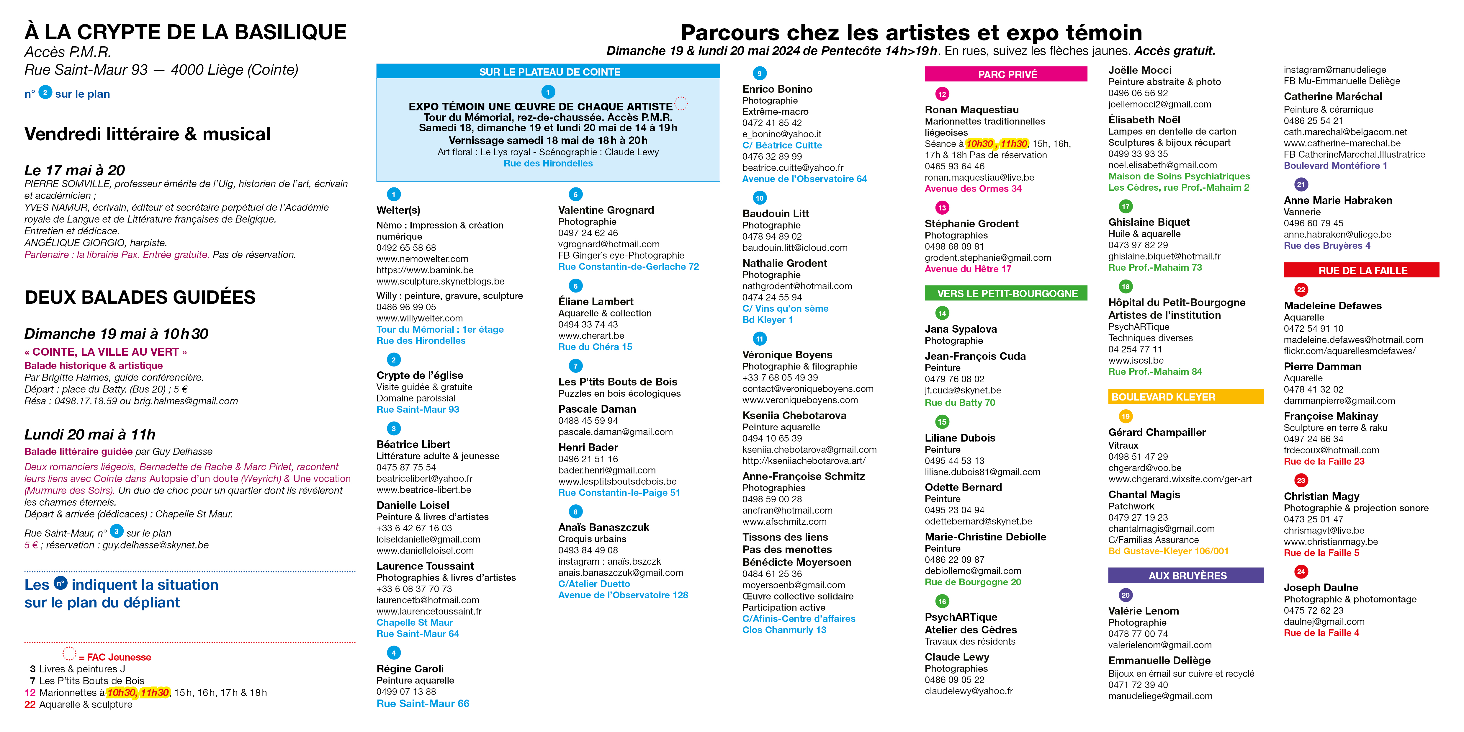 Cointe 18e Festival des arts verso